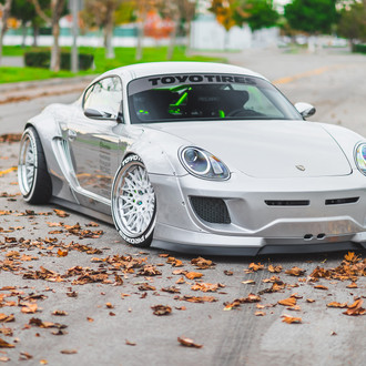 Track Ready Widebody Porsche Cayman - Photo by Rotiform