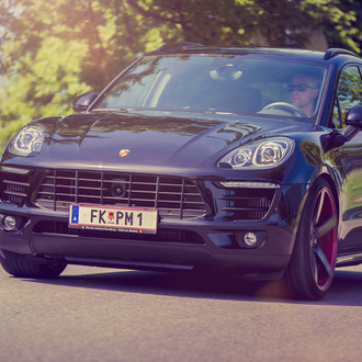 Black Porsche Macan Slightly Modified to Stand Out