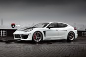 White Porsche Panamera Modernized with Custom Body Kit