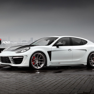 Custom Body Kit on White Porsche Panamera - Photo by ADV.1
