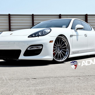 White Porsche Panamera GTS Custom Headlights - Photo by ADV.1