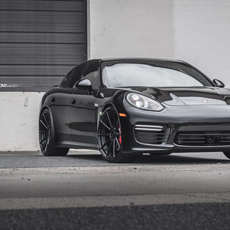 A Ride to Drool Over: Black Porsche Panamera on ADV1 Wheels