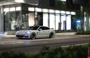 Amazing Contrast: White Porsche Panamera on Satin Black Anrky Wheels