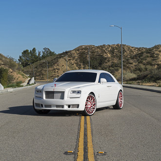 Stunning White Rolls Royce Ghost Shod in Forgiatos