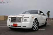 Luxury Doesn't Get Bettet Than White Rolls Royce Phantom on Vellano Wheels