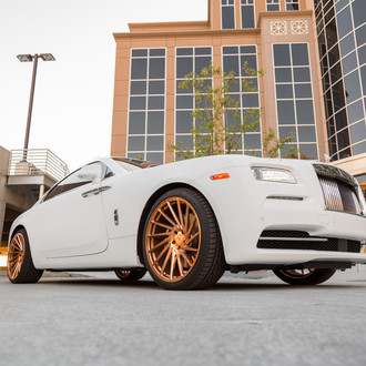 White Rolls Royce Wraith with Custom Vossen Wheels - Photo by Vossen
