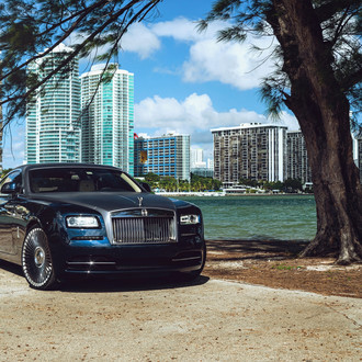 Elegance Knows No Limits: Blue Rolls-Royce Wraith Boasting Chrome Grille