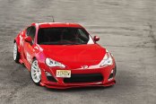 Lady in Red: Customized Scion FR-S on Stylish White Wheels