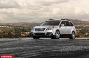 Silver Subaru Outback Rocking a Set of Polished Avant Garde Wheels