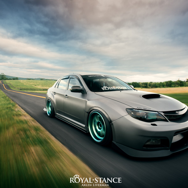 Gray Matte Subaru WRX Front Bumper Lip Spoiler - Photo by Arlen Liverman