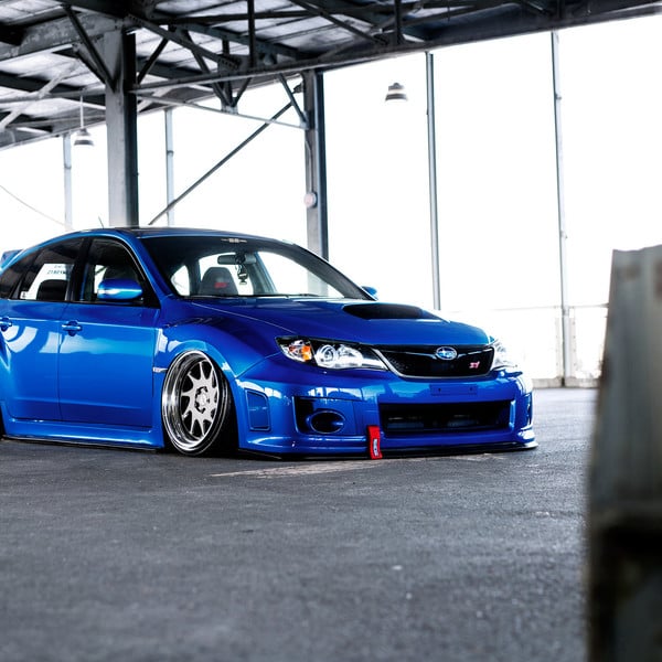 Slammed Subaru WRX STi with Rotiform OZT 3PC Wheels - Photo by Rotiform