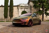 Unique Chameleon Body Wrap Detected on Tesla Model X