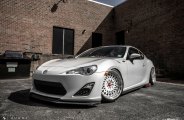 White Full Face Avant Garde Wheels Enriching Silver Toyota 86