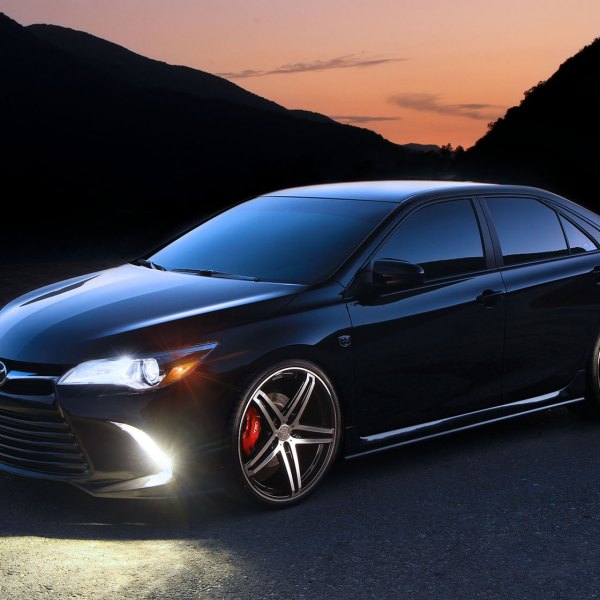 Black Toyota Camry with Custom Billet Grille - Photo by TIS Wheels