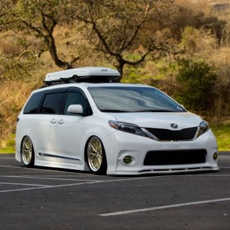 Stanced Out Black Toyota Sienna and Fitted with Custom Body Kit — CARiD ...