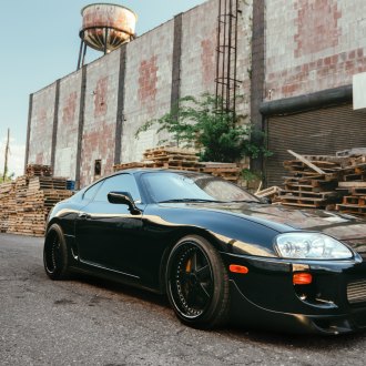 Black Toyota Supra Gets a Racer Look with Large Wing Spoiler — CARiD ...