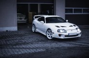 Snow Leopard: Custom White Toyota Supra Wears White JR Wheels