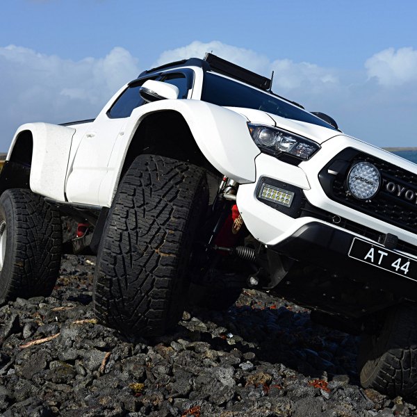 Light Force Driving Lights on White Toyota Tacoma - Photo by fourwheeler.com