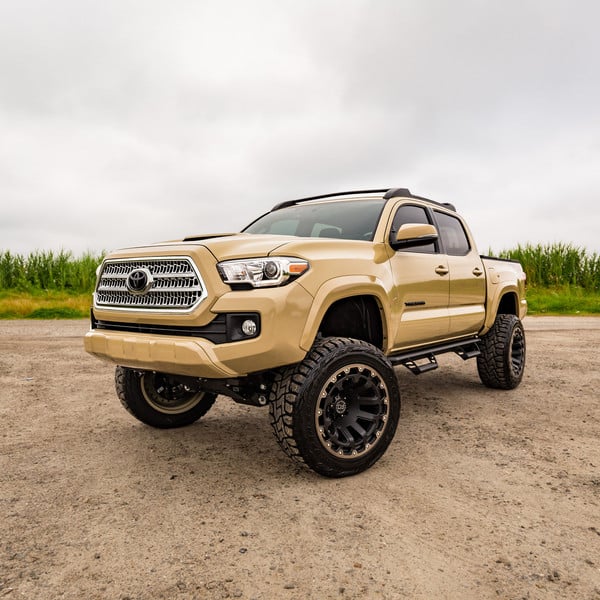 Chrome Mesh Grille on Quicksand Toyota Tacoma - Photo by Black Rhino