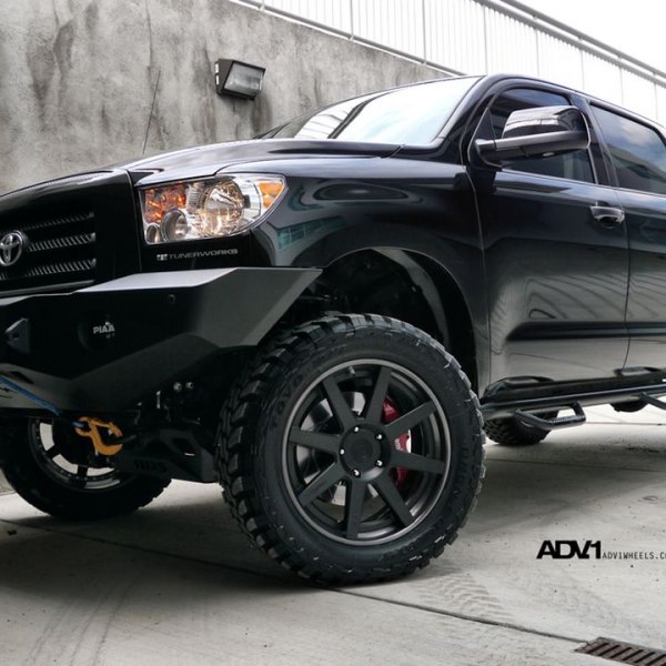 Off-road Front Bumper with Piaa Lights on Toyota Tundra - Photo by ADV.1