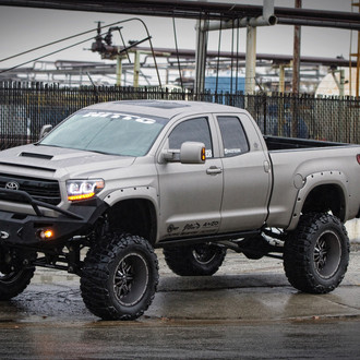 Toyota Tundra With Custom LED Headlights - Photo by Fuel Off-Road