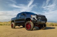 Toyota Tundra Mania: Lifted and with Custom LED Headlights