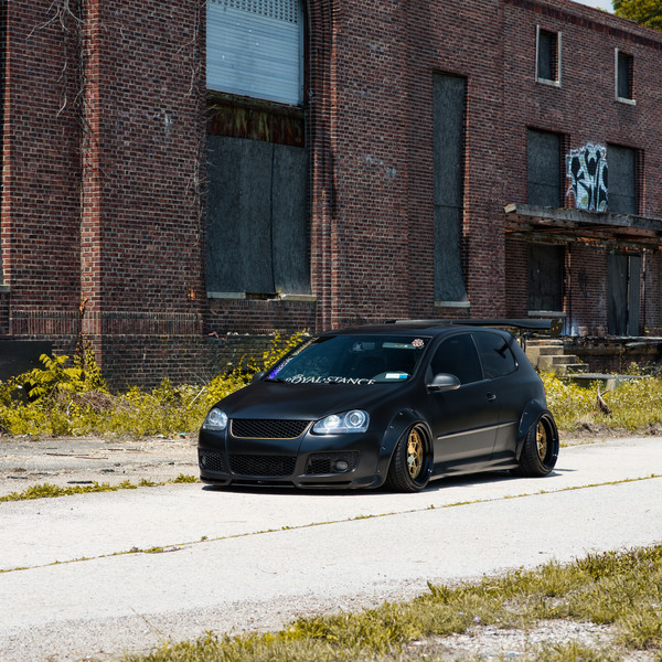 MK5 Rabbit With Fender Flares and Wide Stance - Photo by Rotiform