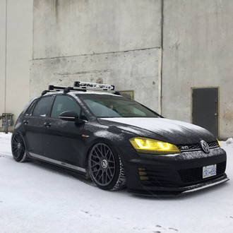 Custom Black VW Golf GTI Front Lip - Photo by Rotiform