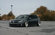 Fully Custom VW Golf MK5 Fitted With Large Rotiform Custom Wheels