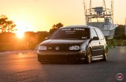 Vossen Wheels Beautify Custom Black Stanced VW Golf GTI R32