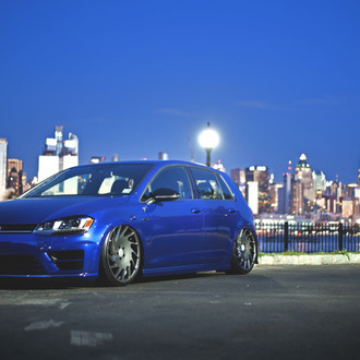 Air Lifted VW Golf MK7 on Vossen VLE Custom Wheels - Photo by Vossen