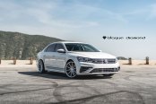Bold Volkswagen Passat on Custom Wheels