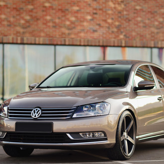 Custom Volkswagen Passat with Chrome Grille - Photo by Vossen