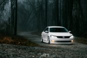 White Lowered VW Passat Boasts a Touch of Mystery with Aftermarket Parts