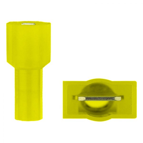 Install Bay® - 3M™ 0.250" 12/10 Gauge Nylon Fully Insulated Yellow Male Quick Disconnect Connectors