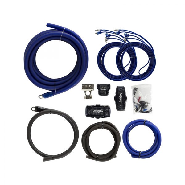 Install Bay® - 1/0 AWG Amplifier Wiring Kit with Standard Fuse Holder For 3600W Power Systems