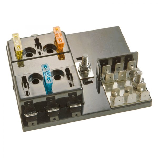 Install Bay® - 6-Position ATC Fuse Panel with Grounding Pad