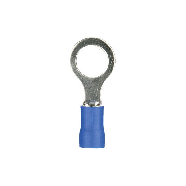 Install Bay® - 1/4" 6 Gauge Vinyl Insulated Blue Ring Terminals