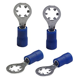 Install Bay® - #10 16/14 Gauge Blue Star Ring Terminals