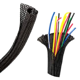 Install Bay® - 1/2"x75' Black Self-Wrapping Split Braid Sleeving