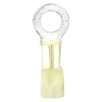 Install Bay® - 1/4" 12/10 Gauge Heat Shrink Yellow Ring Terminals