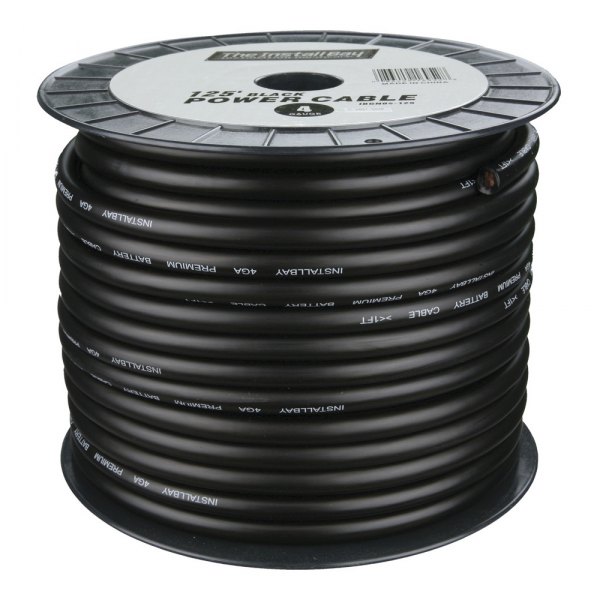 Install Bay® - CCA Value Line 4 AWG Single 125' Black Stranded GPT Power Cable