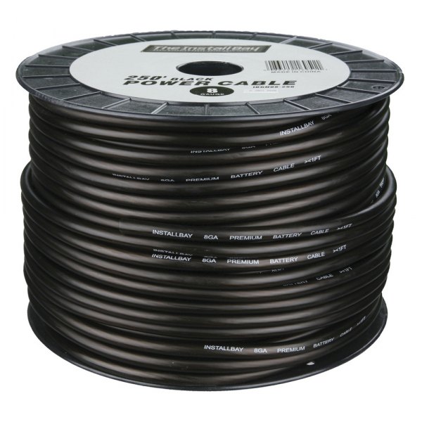 Install Bay® - CCA Value Line 8 AWG Single 250' Black Stranded GPT Power Cable