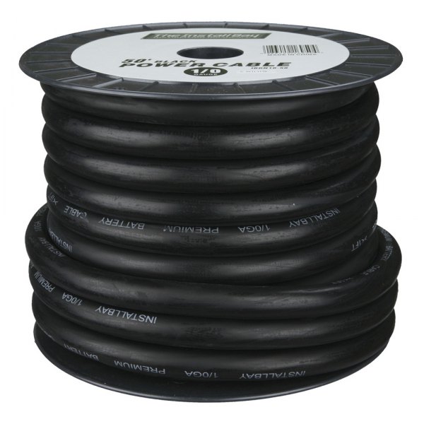 Install Bay® - CCA Value Line 1/0 AWG Single 50' Black Stranded GPT Power Cable