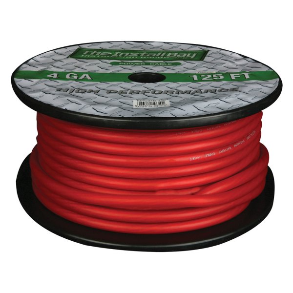 Install Bay® - CCA Value Line 4 AWG Single 125' Red Stranded GPT Power Cable