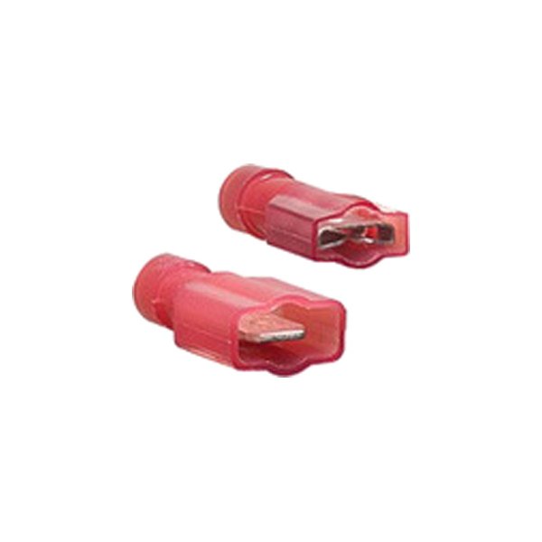 Install Bay® - 0.250" 22/18 Gauge Nylon Fully Insulated Red Male/Female Quick Disconnect Connectors