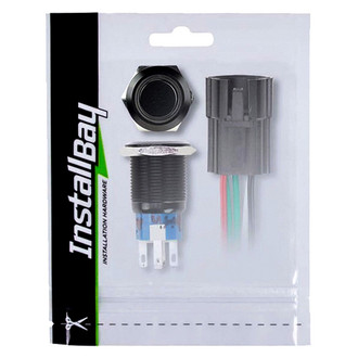 Install Bay® - 19mm Round Red LED Switch with Latch & Harness