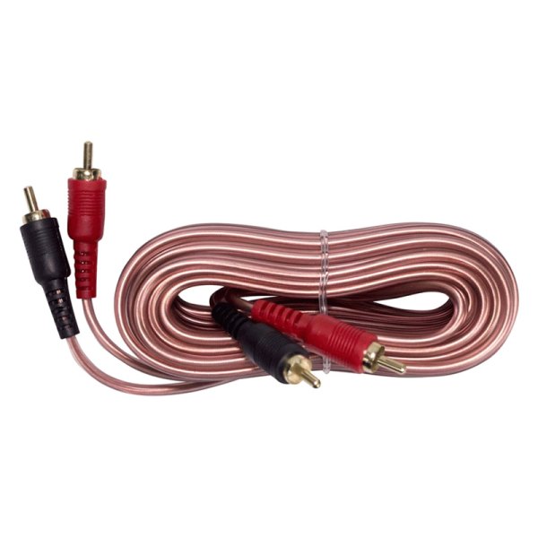 Install Bay® IBRCA600-17 - 17' 2-Channel Audio RCA Cable with High Quality Clear Flexible Jacket & Gold Plated Connectors
