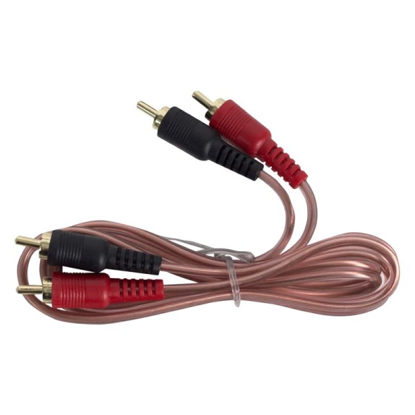 Install Bay® IBRCA600-3 - 3' 2-Channel Audio RCA Cable with High Quality Clear Flexible Jacket & Gold Plated Connectors