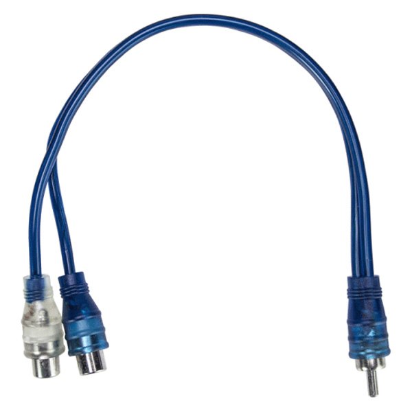 Install Bay® IBRCAY2 - 1 x Male to 2 x Female RCA Cable Y-Adapter with Flexible PVC Jacket